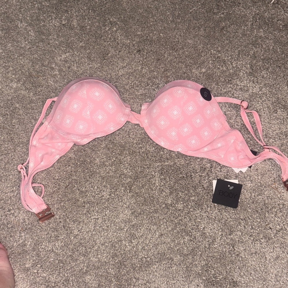 Cotton On baby pink Bikini Top pushup swim bra horizon   New